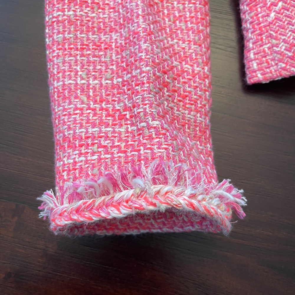 J.Crew Pink Tweed Jacket - Picture 7 of 10